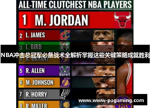 NBA冲击总冠军必备战术全解析掌握这些关键策略成就胜利